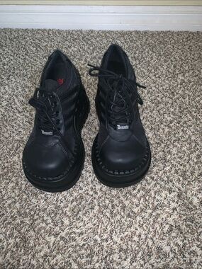 Demonia Black Lace-Up Platform Stomp-08, NWOB, Size 8